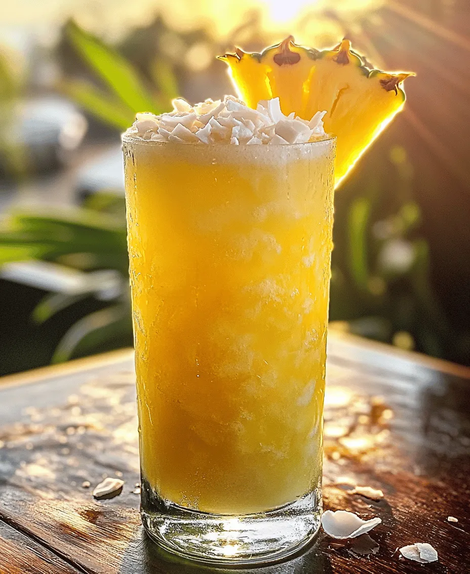 The Pineapple Coconut Italian Soda is a symphony of flavors that embodies the essence of tropical bliss. Pineapple, with its tangy sweetness, complements the creamy and rich notes of coconut. Together, they create a harmonious blend that tantalizes your taste buds and evokes feelings of warmth and relaxation. This unique flavor profile makes the drink not only enjoyable but also reminiscent of summer vacations or beachside getaways, making it an ideal refreshment for various occasions.