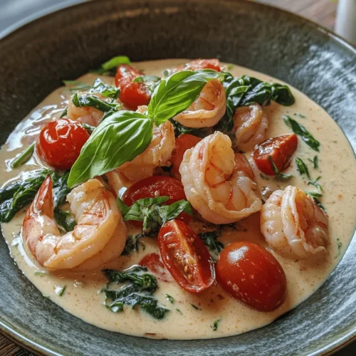 Imagine a dish that embodies the warmth of Italian cuisine, filled with vibrant flavors and a rich, creamy texture, all while being relatively simple to prepare at home. Meet the Creamy Tuscan Shrimp Delight. This sumptuous dish is a delightful representation of the culinary traditions of Tuscany, a region renowned for its rustic yet sophisticated flavors. The dish combines succulent shrimp with a luscious creamy sauce, bright cherry tomatoes, and nutrient-packed spinach, all served over pasta to create a meal that is both comforting and indulgent.