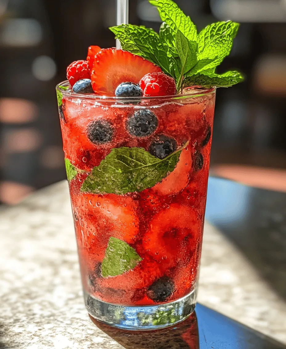 In the world of refreshing beverages, few drinks can match the vibrant colors and flavors of a Berry Bliss Delight. This delightful concoction is a luscious blend of strawberries, blueberries, and raspberries, creating a drink that is not only visually appealing but also bursting with flavor and nutrients. The Berry Bliss Delight is the perfect companion for warm days, offering a refreshing sip that can uplift any gathering or special occasion.