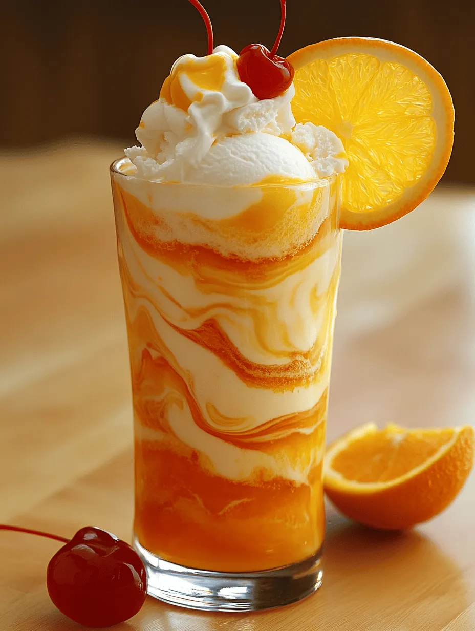 As summer rolls in, there’s nothing quite like a refreshing drink to keep you cool and invigorated during the warm days ahead. Among the myriad of beverages that evoke feelings of nostalgia and joy, the Dreamy Orange Creamsicle Soda stands out as a delightful favorite. This simple yet enchanting recipe combines the bright, zesty flavor of orange soda with the creamy richness of vanilla ice cream, creating a treat that is perfect for both casual get-togethers and special occasions.