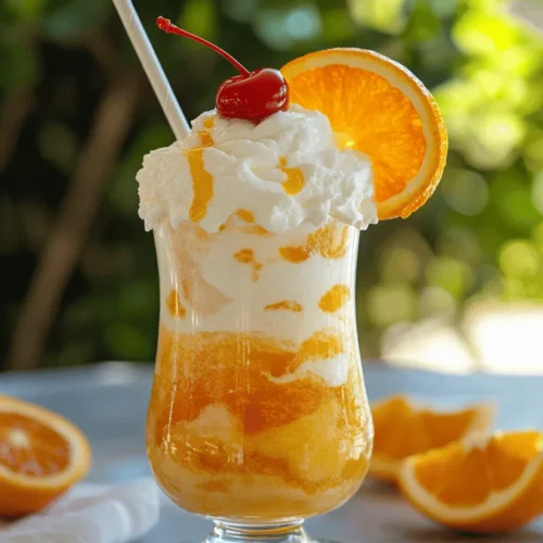 In the sweltering heat of summer, few treats can evoke the joy and nostalgia of childhood quite like a classic Orange Float. This delightful concoction, a harmonious blend of tangy orange soda and creamy vanilla ice cream, offers a refreshing escape from the summer sun. The moment you take a sip, you are transported back to carefree days spent playing outside, laughter echoing in the air, and the sweet taste of summer lingering on your lips. Whether enjoyed at a backyard barbecue, a family gathering, or simply on a lazy afternoon, Orange Floats are the quintessential summer treat that brings happiness with every sip.