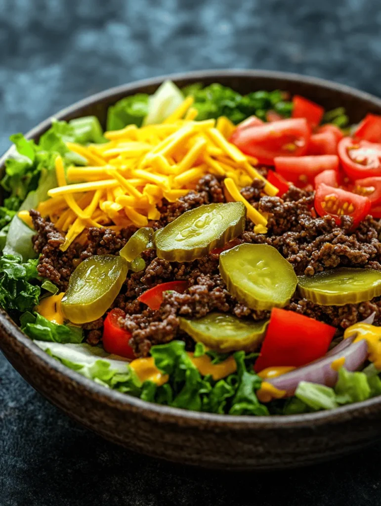 In the realm of culinary creativity, few transformations are as delightful as turning a beloved fast-food icon into a vibrant, healthy salad. Enter the Big Mac Salad, a fresh and hearty take on the classic Big Mac burger. This innovative recipe captures the essence of the iconic fast-food meal while presenting a nutritious alternative that appeals to health-conscious eaters and families alike. The Big Mac Salad marries the familiar flavors of a Big Mac with the crisp, refreshing qualities of a salad, making it a guilt-free option that doesn't compromise on taste.