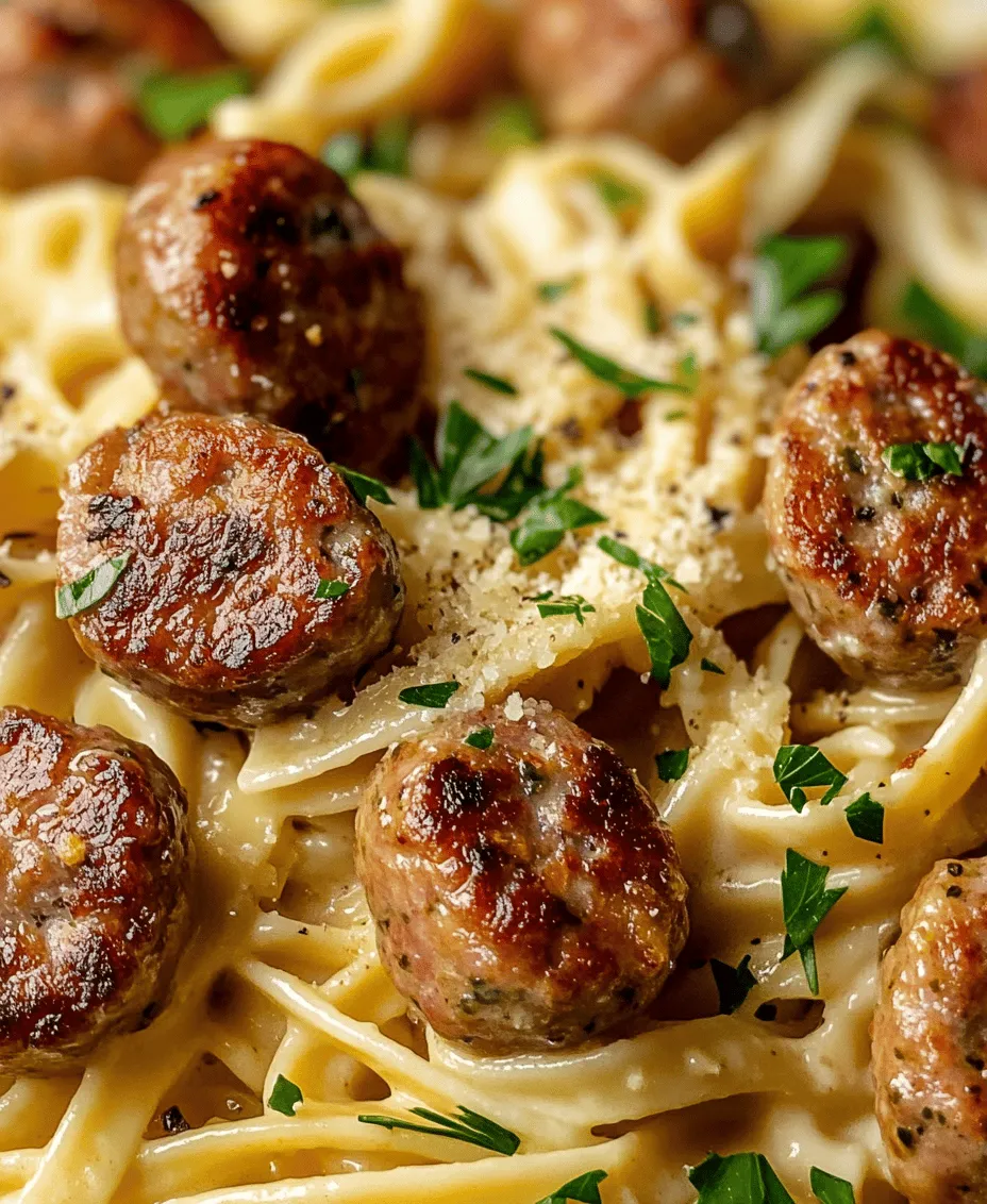 Are you looking for a dish that delights the senses and warms the heart? The Garlic Butter Sausage Bites with Creamy Parmesan Pasta is a culinary masterpiece that marries savory flavors and comforting textures into one irresistible meal. Imagine succulent sausage bites, perfectly infused with garlic butter, paired with creamy, rich pasta that envelops each bite in a velvety embrace. This recipe is not just a meal; it’s an experience that transforms an ordinary dinner into a memorable feast.