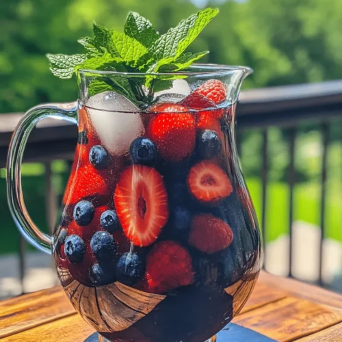 Sangria is more than just a beverage; it’s a vibrant celebration in a glass, perfect for gatherings and festive occasions. This traditional Spanish drink is renowned for its refreshing taste, versatility, and the ability to bring people together. As the summer sun graces us with longer days, the Sparkling Red White Blue Sangria emerges as a quintessential choice for barbecues, Independence Day celebrations, and any festive moment that calls for a touch of color and cheer.