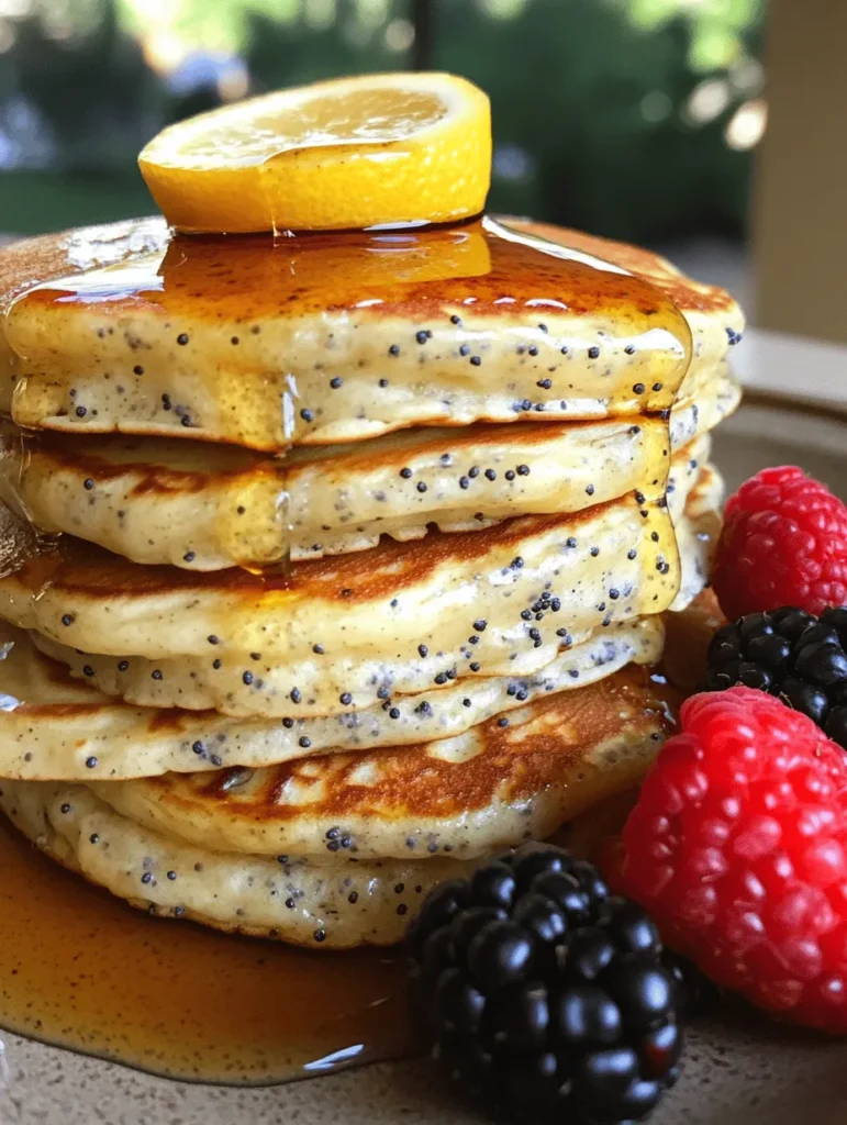 Creating the perfect Lemon Poppy Seed Pancakes requires a thoughtful selection of ingredients, each playing a crucial role in achieving the ideal taste and texture. Let’s delve into what makes each ingredient essential for this recipe.