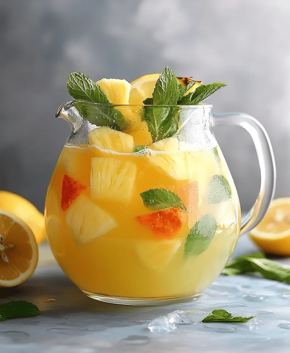Embarking on a culinary adventure can be as refreshing as it is rewarding, especially when it involves a delightful beverage like Pineapple Lemonade Punch. This vibrant drink not only tantalizes your taste buds but also serves as a perfect centerpiece for gatherings, parties, or simply a refreshing treat on a warm day. The bright, sunny colors of the punch appeal to both the eye and the palate, making it an ideal choice for family reunions, birthday parties, or casual summer get-togethers.