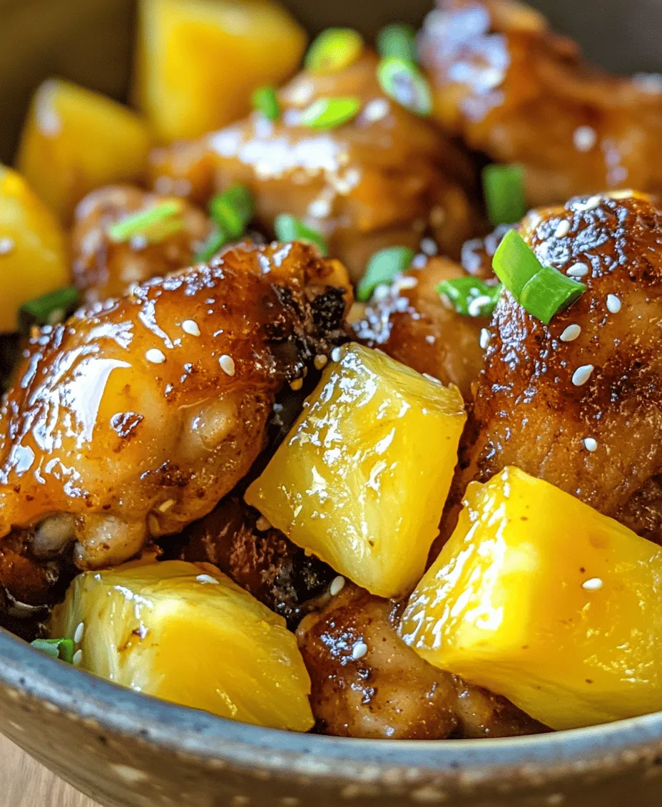 Welcome to a culinary adventure that tantalizes the taste buds and brings together the delightful balance of sweet and savory flavors: Brown Sugar Pineapple Chicken. This dish is a perfect representation of how contrasting tastes can create a harmonious experience on your plate. Imagine tender, juicy chicken thighs coated in a rich, caramelized glaze that marries the sweetness of brown sugar with the tangy brightness of pineapple. Whether you're hosting a weekend gathering, preparing a weeknight dinner, or simply looking for a dish that impresses, Brown Sugar Pineapple Chicken is versatile enough to suit any occasion.
