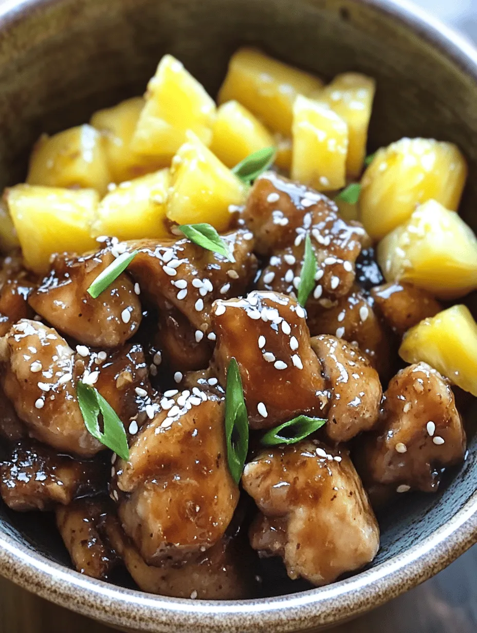 Welcome to a culinary adventure that tantalizes the taste buds and brings together the delightful balance of sweet and savory flavors: Brown Sugar Pineapple Chicken. This dish is a perfect representation of how contrasting tastes can create a harmonious experience on your plate. Imagine tender, juicy chicken thighs coated in a rich, caramelized glaze that marries the sweetness of brown sugar with the tangy brightness of pineapple. Whether you're hosting a weekend gathering, preparing a weeknight dinner, or simply looking for a dish that impresses, Brown Sugar Pineapple Chicken is versatile enough to suit any occasion.