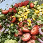 In recent years, there has been a noticeable trend towards incorporating fresh, seasonal ingredients into our meals. The Avocado Strawberry Corn Salad Delight embodies this movement by utilizing ingredients that are not only delicious but also packed with nutritional benefits. Avocados, strawberries, and corn come together harmoniously, each contributing its unique flavor profile. The creaminess of avocados balances beautifully with the sweetness of strawberries, while the corn adds a satisfying crunch that elevates the dish.