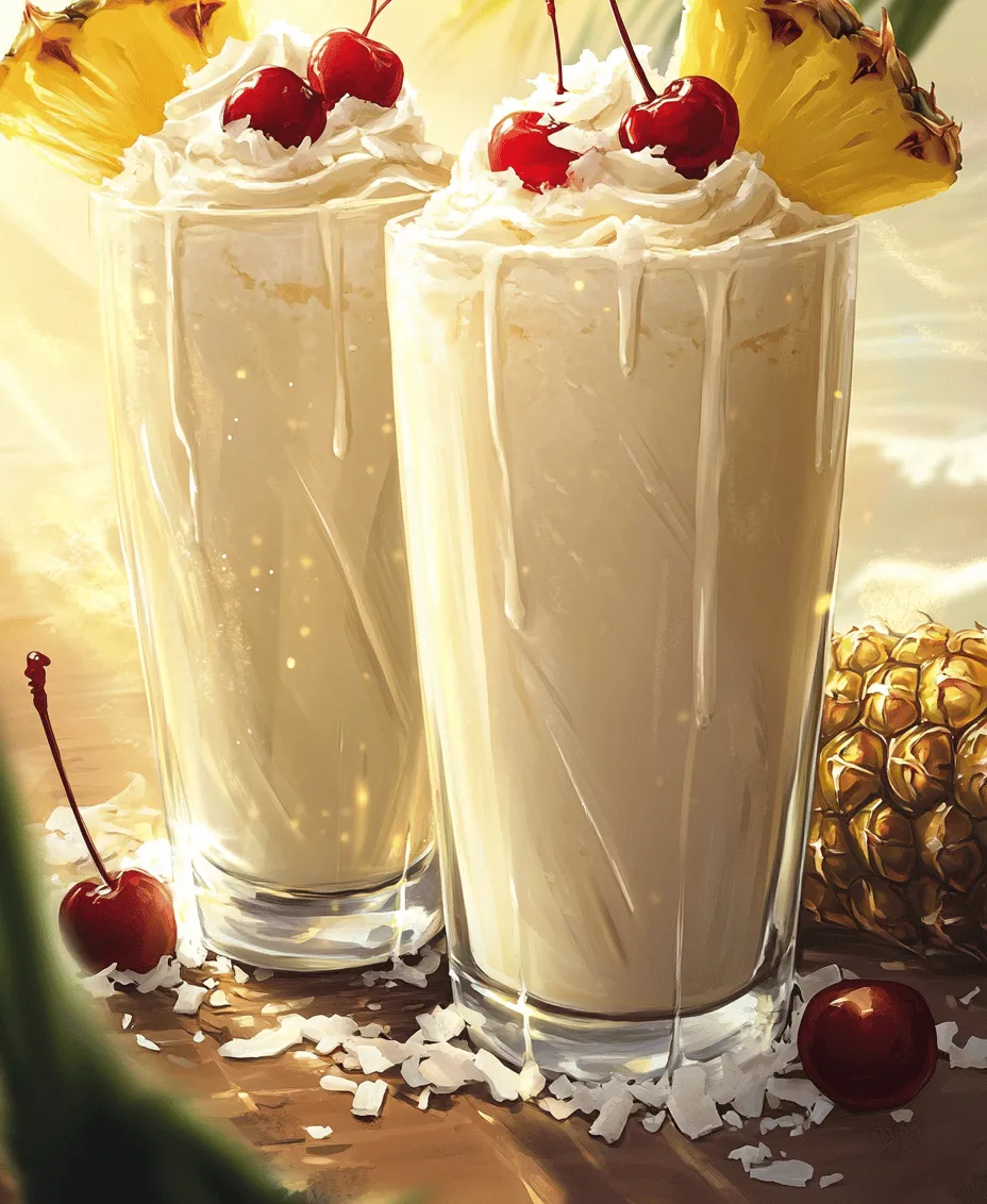 To create the ultimate Pina Colada Milkshake, understanding the role of each ingredient is essential. Each component contributes to the delightful and creamy flavor profile that makes this drink so irresistible.