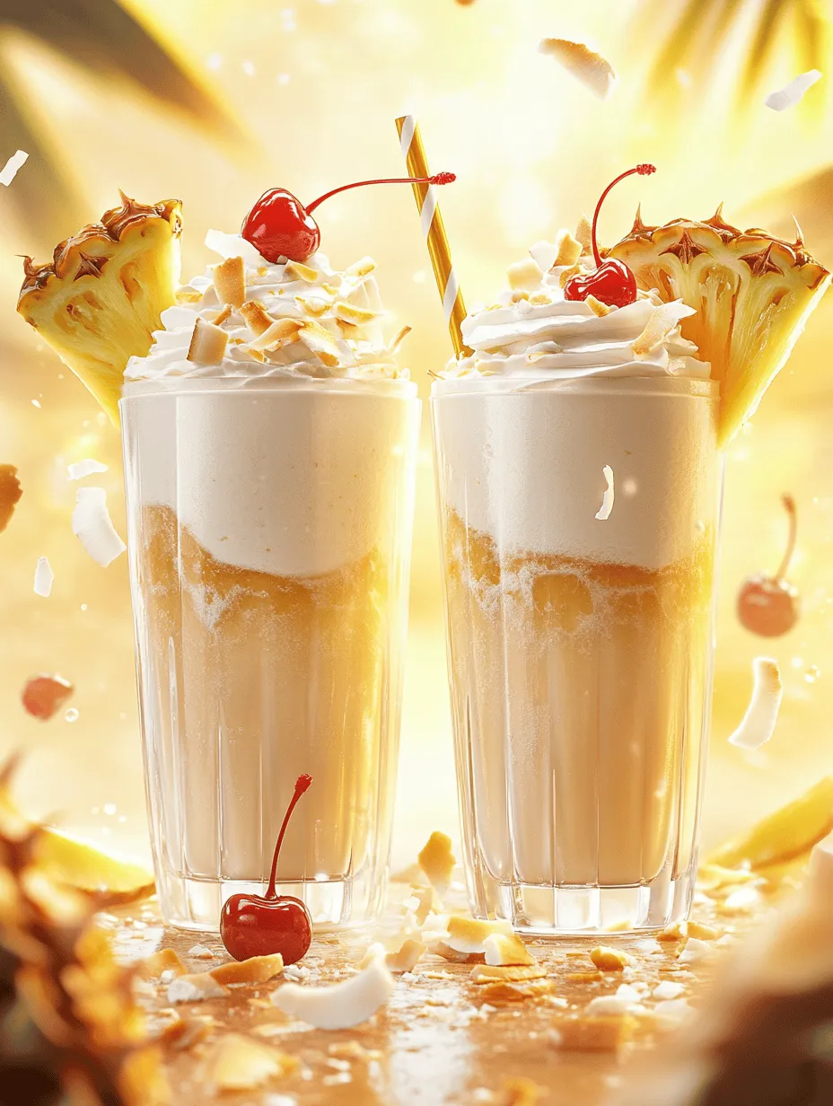 To create the ultimate Pina Colada Milkshake, understanding the role of each ingredient is essential. Each component contributes to the delightful and creamy flavor profile that makes this drink so irresistible.