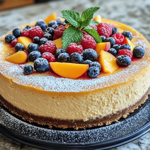 When the sun shines brightly and the days stretch long into the evening, nothing quite captures the essence of summer like a refreshing dessert. Summer desserts are synonymous with lightness, brightness, and a burst of flavor that echoes the vibrant season. Among the myriad of tempting treats that one can indulge in during these warm months, a Summer Berry and Peach Cheesecake stands out as a perfect synthesis of creamy, fruity goodness. This delightful dessert combines the sweetness of ripe peaches with a medley of seasonal berries, creating a symphony of flavors that is not only pleasing to the palate but also visually stunning.