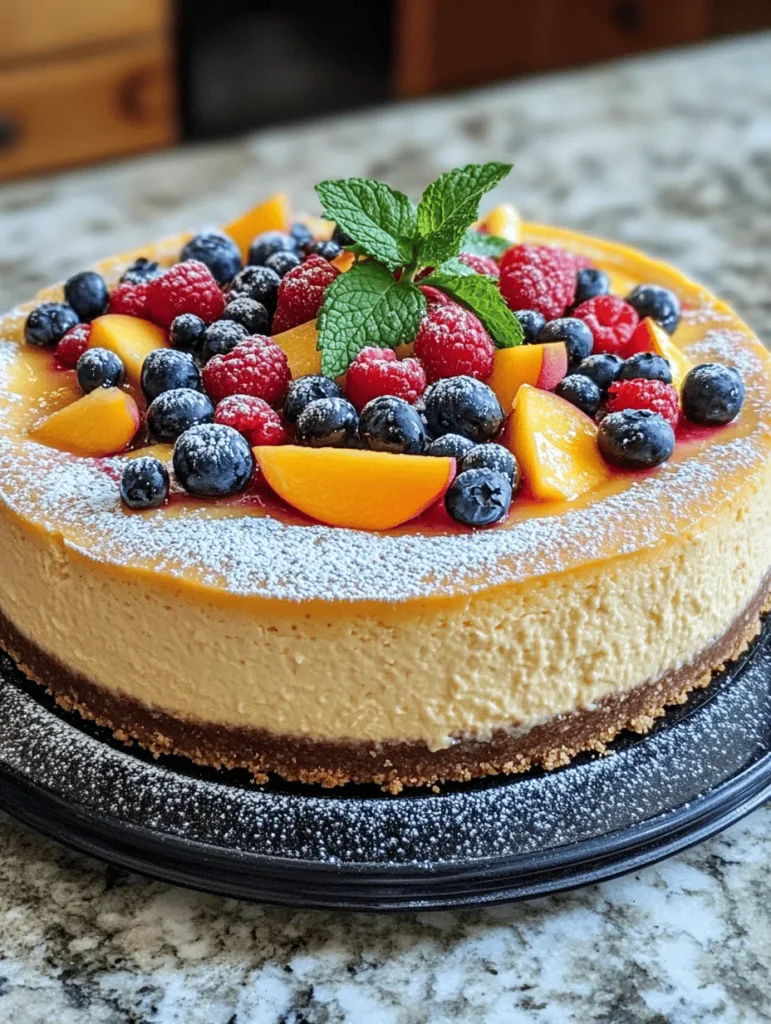 When the sun shines brightly and the days stretch long into the evening, nothing quite captures the essence of summer like a refreshing dessert. Summer desserts are synonymous with lightness, brightness, and a burst of flavor that echoes the vibrant season. Among the myriad of tempting treats that one can indulge in during these warm months, a Summer Berry and Peach Cheesecake stands out as a perfect synthesis of creamy, fruity goodness. This delightful dessert combines the sweetness of ripe peaches with a medley of seasonal berries, creating a symphony of flavors that is not only pleasing to the palate but also visually stunning.