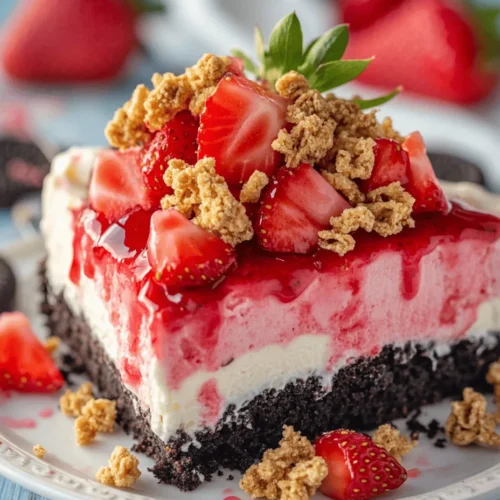 Cheesecake has firmly established itself as one of the favorite desserts enjoyed by many. Its creamy texture, rich flavor, and versatility allow for endless variations, making it a beloved choice for both casual gatherings and elegant celebrations. From classic New York-style cheesecakes to fruit-infused versions, there’s a cheesecake for every palate. Among these delightful renditions, the Strawberry Crunch Cheesecake Delight stands out as a unique twist that captivates the senses with its vibrant flavor profile and inviting presentation.