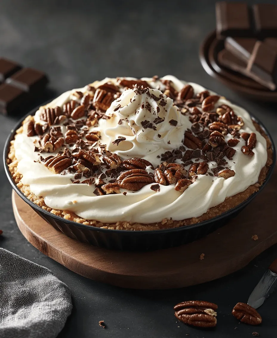 Pecan Cream Pie Delight is a rich and creamy dessert that perfectly marries the nutty flavor of pecans with the smoothness of cream cheese and whipped cream. This indulgent pie is not only a visual treat but also a delightful experience for the palate. With its simple preparation steps and minimal cooking time, this dessert is perfect for gatherings, celebrations, or a sweet ending to any meal.