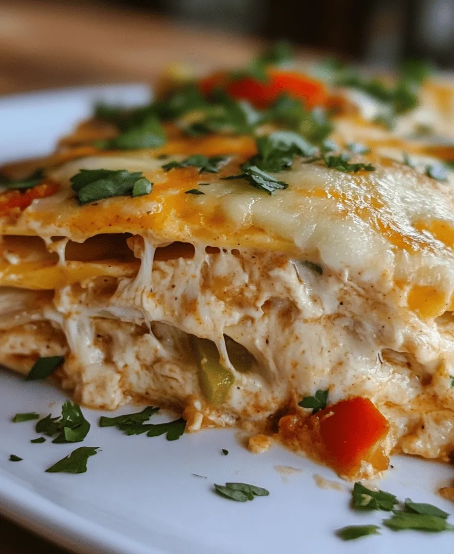 The Creamy Chicken Enchilada Casserole is not just another casserole; it is an embodiment of comfort, warmth, and a taste adventure that transports you to a world of bold flavors and rich ingredients. The magic lies in the harmonious blend of creamy elements with the zest of traditional enchiladas. This dish manages to fulfill the cravings for both the familiar and the exciting—offering a sense of nostalgia while introducing an innovative twist. As you delve into this recipe, you will discover how easily it can be adapted to suit various dietary needs, making it a versatile option for any household.