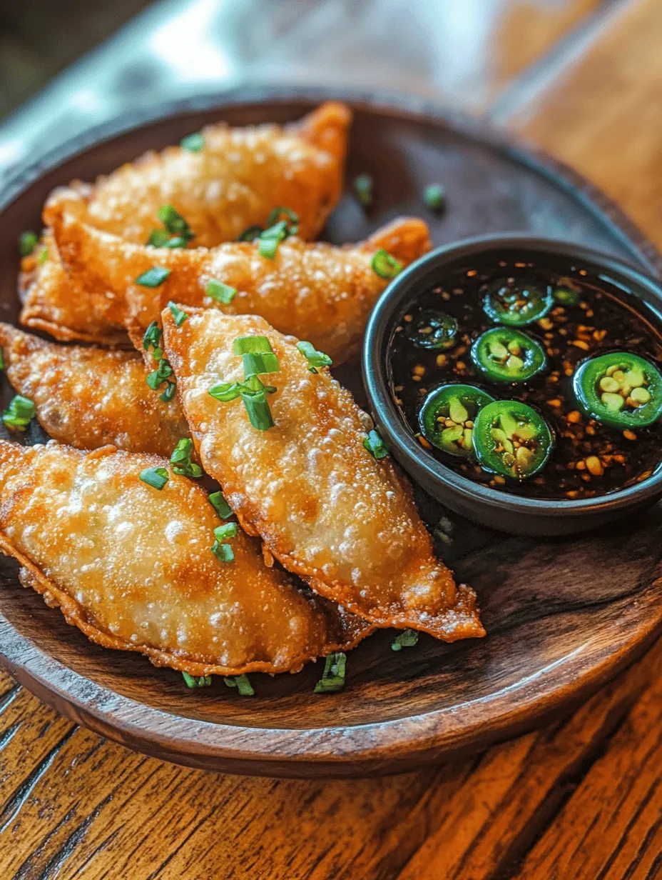 Chile Rellenos, which translates to "stuffed peppers" in Spanish, are a beloved dish in Mexican cuisine. Traditionally, they consist of roasted and peeled poblano peppers stuffed with cheese or meat, then battered and fried. The flavor profile is rich and savory, with a hint of smokiness from the roasted peppers. However, as culinary boundaries blur and innovation takes center stage, the concept of stuffing these delicious ingredients into wonton wrappers adds an exciting element that elevates the original dish.
