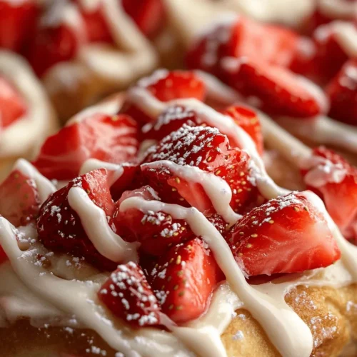 Imagine waking up to the delightful aroma of freshly baked rolls wafting through your kitchen, a tantalizing blend of sweet strawberries and creamy cheesecake. This is exactly what you can expect when you prepare Strawberry Cheesecake Sweet Rolls. This indulgent treat combines the classic flavors of cheesecake with the fun, pillowy texture of sweet rolls, creating a dessert that is both comforting and exciting. Perfect for brunch gatherings, special occasions, or simply when you want to pamper yourself, these rolls are sure to impress anyone who takes a bite.