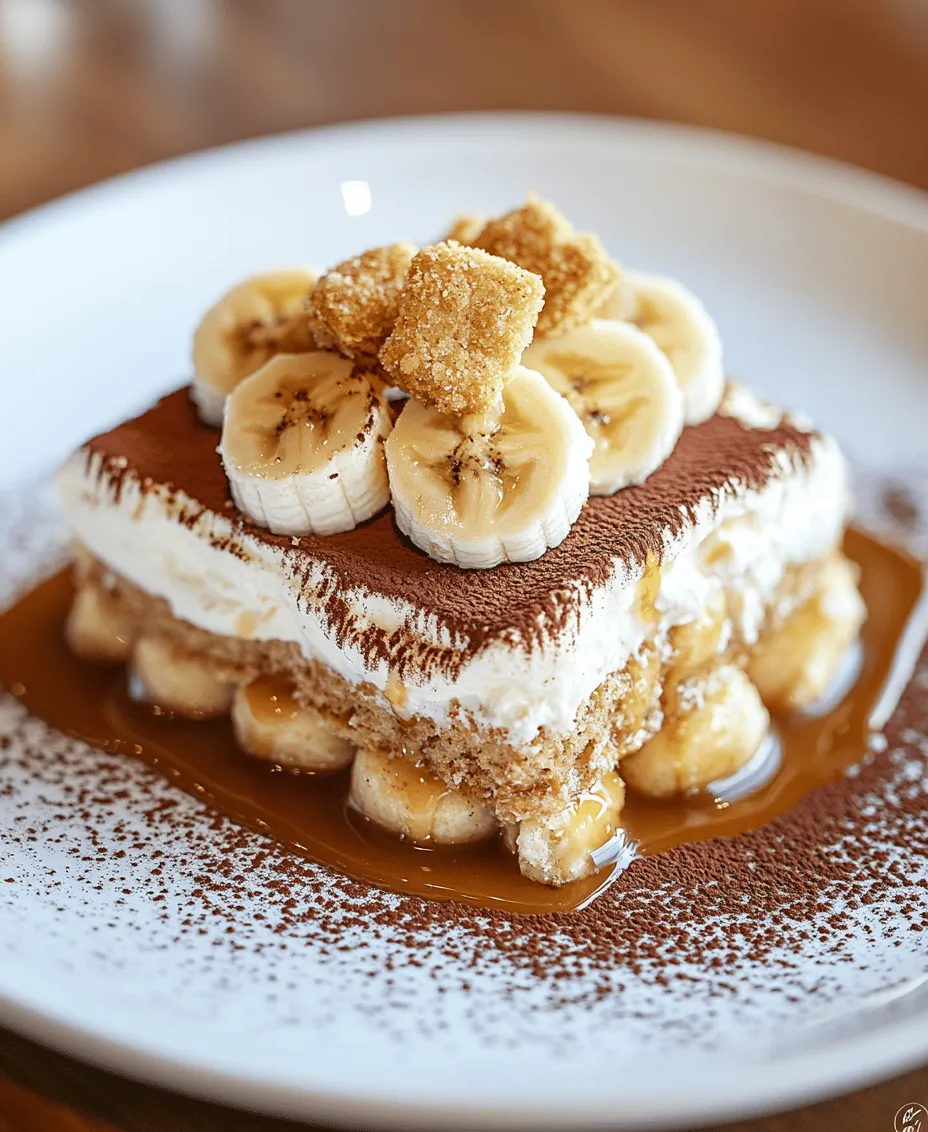Dessert lovers rejoice! If you're a fan of both banana pudding and tiramisu, then the Banana Pudding Tiramisu with Caramel is a match made in culinary heaven. This unique dessert brings together the creamy, dreamy layers of classic tiramisu with the comforting flavors of banana pudding, creating a delightful fusion that is sure to impress your family and friends. Originating from the Italian dessert tradition, tiramisu has long been celebrated for its rich flavors and velvety texture. However, this inventive twist infuses the dish with the sweet, fruity essence of ripe bananas, offering a new take that is as appealing to the eyes as it is to the palate.