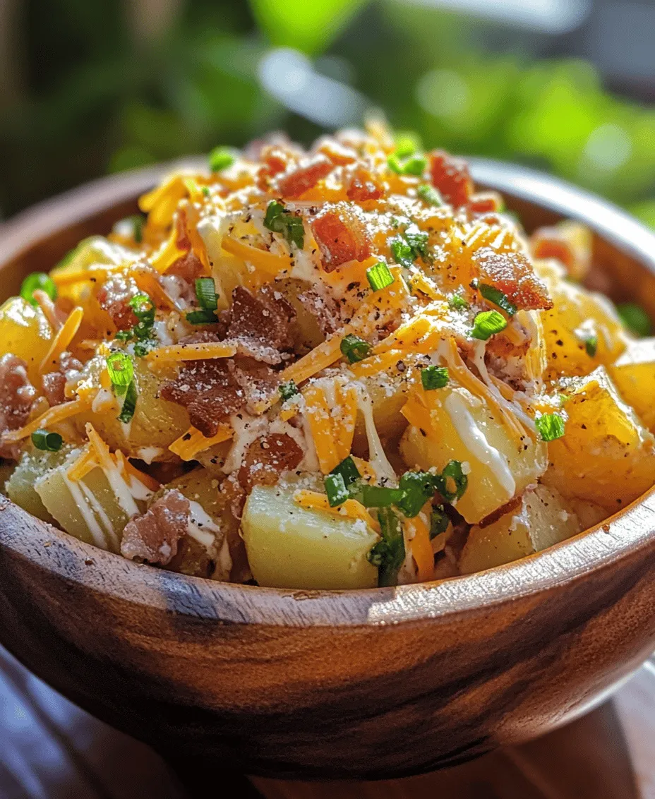 An inviting summer spread isn’t complete without a vibrant, hearty salad that captures the essence of the season. Enter the Loaded Potato Salad, an easy-to-make dish that combines the comfort of classic potato salad with the indulgent flavors of cheese and bacon. This delightful salad is the perfect centerpiece for barbecues, potlucks, and family gatherings, where its rich taste and satisfying texture can shine. With its creamy dressing and crunchy add-ins, Loaded Potato Salad brings together the best of both worlds, offering a dish that is both comforting and refreshingly light.