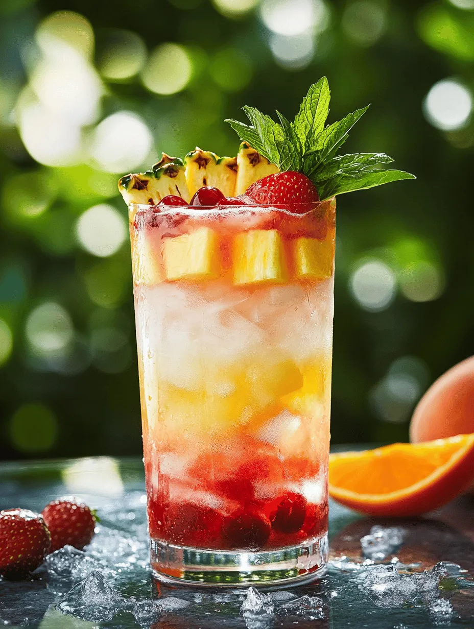 In the world of mixology, few things bring as much joy as a colorful, fruity alcoholic drink. Whether you’re hosting a summer gathering, celebrating a special occasion, or simply unwinding after a long day, a refreshing cocktail can elevate the experience. The visual appeal and vibrant flavors of fruity cocktails make them a favorite choice for many. In this article, we’ll explore the Fruity Alcohol Drinks Bonanza, a delightful concoction that marries the vibrancy of fresh fruit with the smoothness of vodka and the sweetness of various juices. Perfect for any occasion, this recipe is not only easy to prepare but also visually stunning.