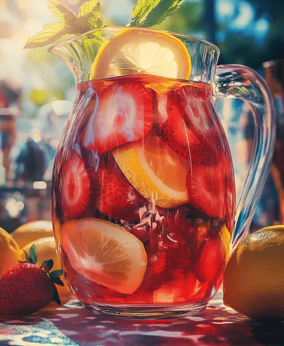 As the sun graces us with its warm presence and the days stretch longer, there’s an undeniable joy in sipping a refreshing beverage that not only tantalizes the taste buds but also nourishes the body. One such delightful concoction is Hibiscus Tea Strawberry-Lemonade. This vibrant drink marries the tartness of hibiscus tea with the natural sweetness of strawberries and the zesty brightness of lemons, creating a beverage that embodies the essence of summer.