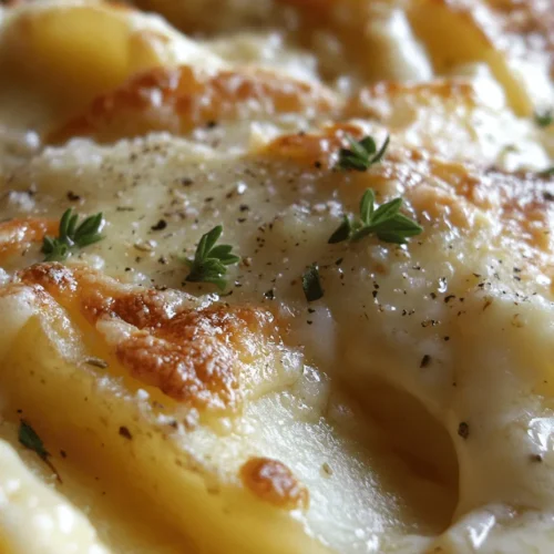 At the heart of every great scalloped potato dish are the potatoes themselves, and Yukon Gold potatoes are the star of this recipe. Known for their smooth, buttery texture and slightly sweet flavor, Yukon Golds are a favorite among chefs for their versatility in cooking. With a thin skin that doesn’t need peeling, these potatoes can be sliced directly into the dish, adding both flavor and visual appeal.