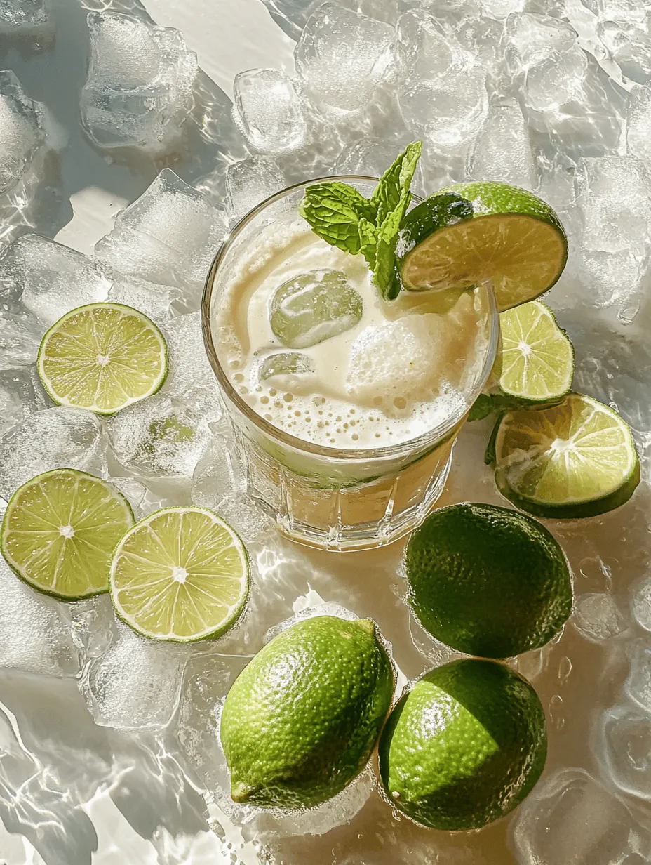 Brazilian lemonade, known as "limonada suíça," is a beloved beverage that captures the essence of Brazil's vibrant culture. Unlike traditional lemonade, this refreshing drink features a unique twist that sets it apart: it uses limes instead of lemons and incorporates sweetened condensed milk, resulting in a luscious, creamy texture that perfectly complements the zesty citrus flavor. This delightful concoction has gained immense popularity not just in Brazil, but around the world, thanks to its refreshing taste and ease of preparation.