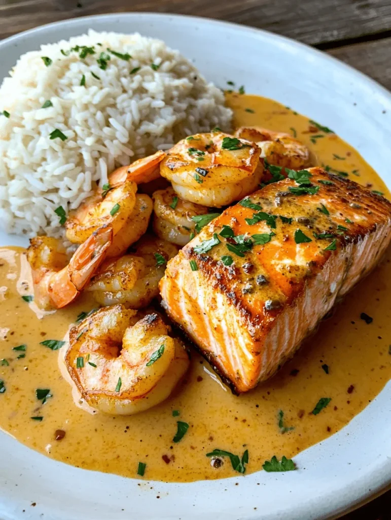 In the world of culinary delights, few dishes can match the vibrant flavors and comforting essence of Cajun Shrimp and Salmon with Garlic Cream Sauce. This recipe combines succulent shrimp and tender salmon, enhanced by the bold spices of Cajun seasoning and a luxurious garlic cream sauce. Perfect for family dinners or special occasions, this dish is not only easy to prepare but also packed with flavor. The marriage of seafood with the creamy, garlicky sauce creates a dish that is truly irresistible, making it a favorite among seafood lovers and those who appreciate the rich tapestry of Cajun cuisine. In this article, we will explore the ingredients, preparation steps, and the unique flavors that make this dish a standout.