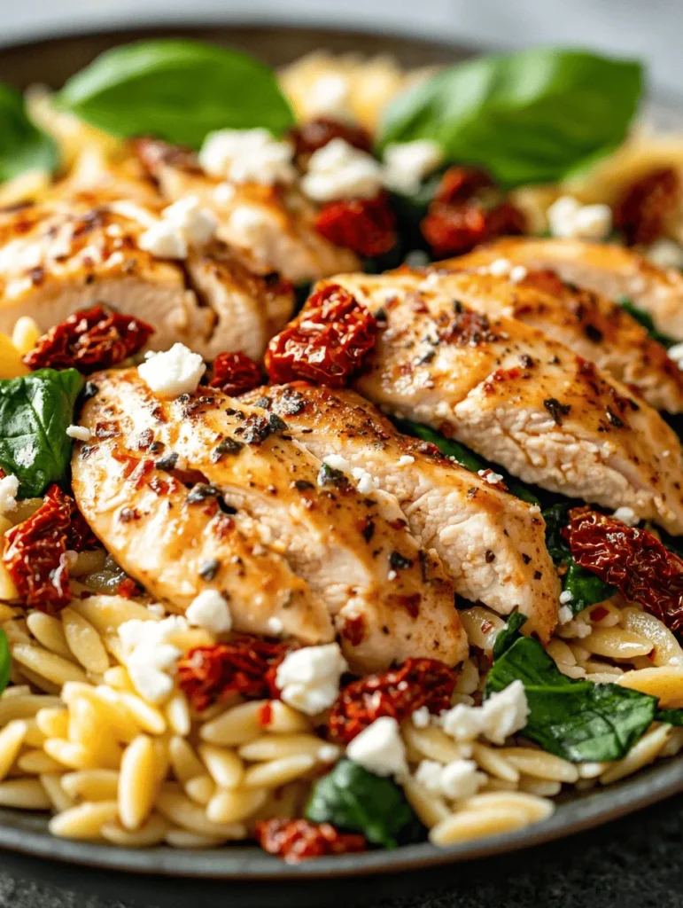 In today's fast-paced world, the demand for healthy meal options has never been more pronounced. People are increasingly seeking meals that not only satisfy their taste buds but also provide essential nutrients. The Easy and Healthy Sun-Dried Tomato Chicken Orzo recipe perfectly embodies this trend, combining nutrition and flavor in a delightful dish that is both easy to prepare and incredibly satisfying. This one-pot meal is not just convenient; it's a vibrant explosion of flavors that will make mealtime a pleasure rather than a chore.