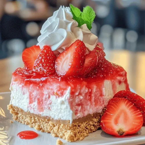 As the temperatures rise and summer approaches, the craving for refreshing desserts becomes irresistible. Among the many delectable options, no-bake desserts have surged in popularity due to their simplicity and the ease of preparation. These treats require minimal cooking, allowing the natural flavors of fresh ingredients to shine through. One such delightful dessert that embodies the essence of summer is the No-Bake Strawberry Crunch Cheesecake. This recipe combines the creamy richness of cheesecake with the vibrant sweetness of strawberries, making it a perfect choice for any gathering or special occasion.