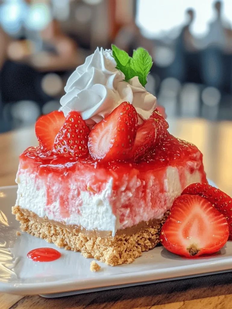 As the temperatures rise and summer approaches, the craving for refreshing desserts becomes irresistible. Among the many delectable options, no-bake desserts have surged in popularity due to their simplicity and the ease of preparation. These treats require minimal cooking, allowing the natural flavors of fresh ingredients to shine through. One such delightful dessert that embodies the essence of summer is the No-Bake Strawberry Crunch Cheesecake. This recipe combines the creamy richness of cheesecake with the vibrant sweetness of strawberries, making it a perfect choice for any gathering or special occasion.