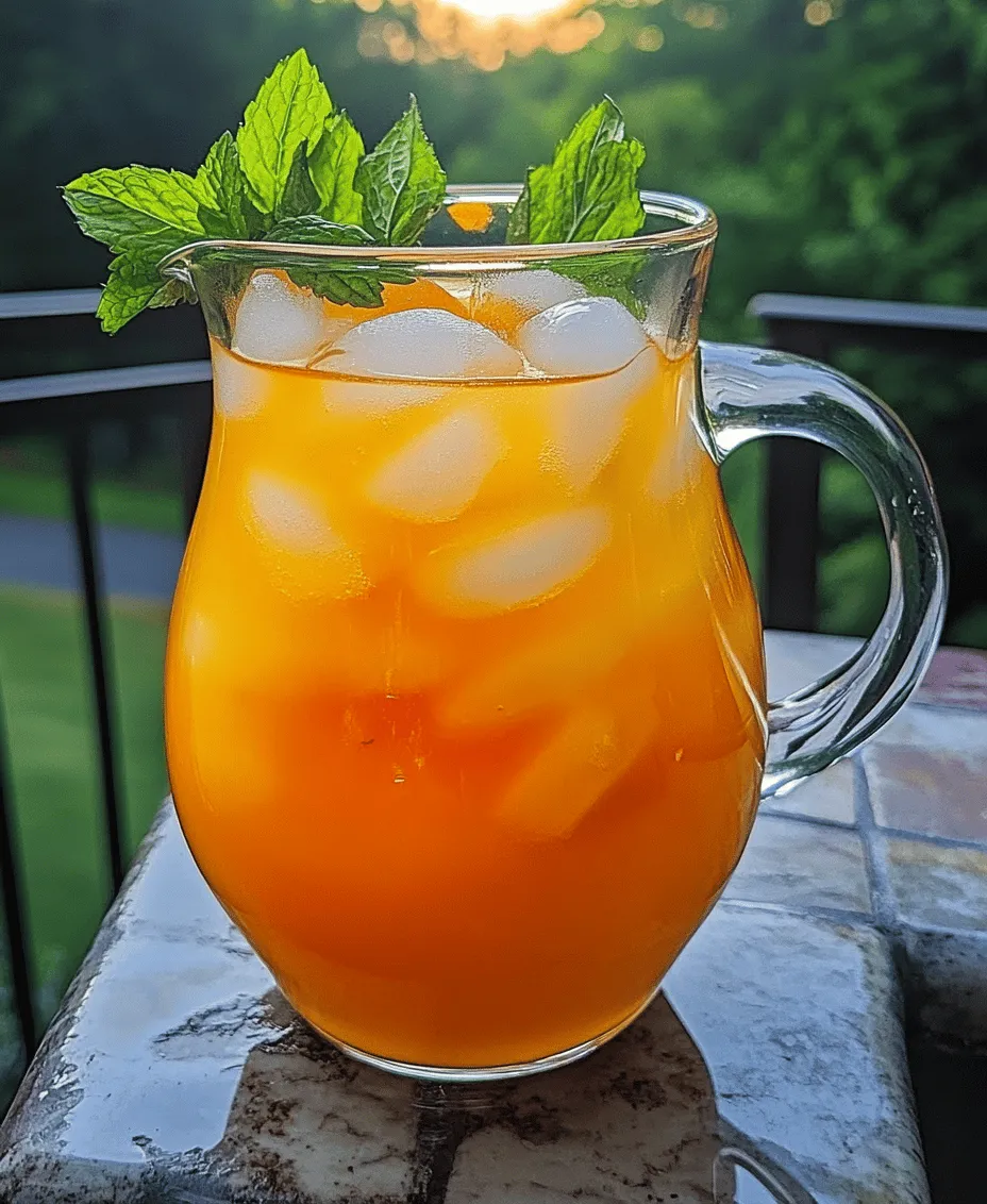 As the sun shines brightly and the temperatures rise, there's nothing quite as refreshing as a cold drink to quench your thirst and elevate your spirits. Enter Peach Lemonade Paradise, a delightful summer beverage that perfectly marries the sweet, juicy flavor of ripe peaches with the zesty, tart freshness of lemons. This invigorating drink is an ideal companion for hot days, family gatherings, or simply as a cherished treat to sip while lounging on your porch.