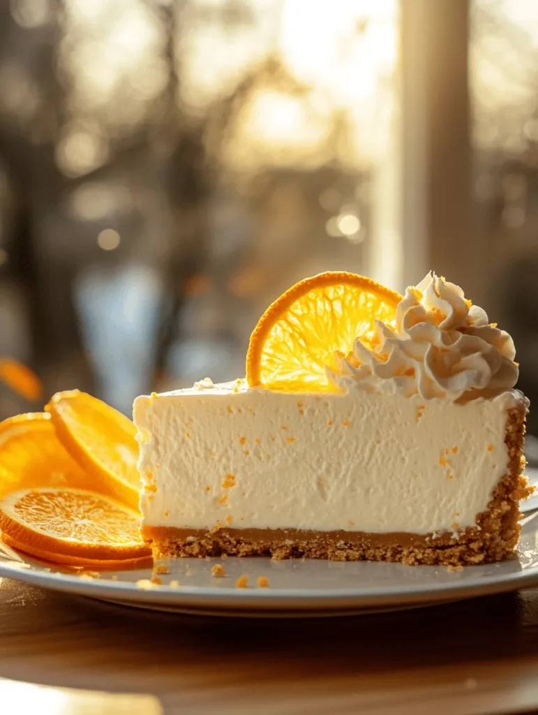 Summer is just around the corner, and with it comes the desire for refreshing desserts that can be enjoyed without the heat of the oven. Enter the *No-Bake Orange Creamsicle Cheesecake*—a delightful fusion of creamy textures and vibrant orange flavors that evoke memories of warm sunny days and childhood treats. This dessert is the perfect indulgence for those sweltering afternoons when you want something sweet but don’t want to crank up the oven.