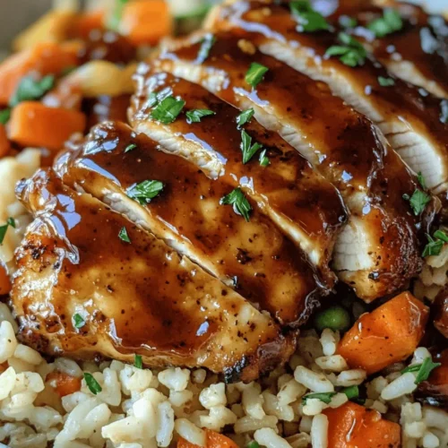 To truly appreciate the One-Pan Bold Honey BBQ Chicken Rice Adventure, it's essential to understand its main components. Each ingredient contributes not only to the overall flavor but also to the nutritional profile of the dish, making it a well-rounded meal. The primary ingredients include chicken, brown rice, honey, BBQ sauce, soy sauce, garlic powder, onion powder, and a mix of colorful vegetables. Together, they create a delightful symphony of flavors.