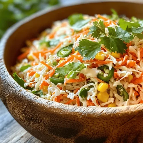 Understanding the perfect balance of flavors in a dish can transform a simple recipe into an exceptional culinary experience. This article presents a vibrant and flavorful recipe for Spicy & Crunchy Jalapeno Corn Coleslaw—an exciting twist on the classic coleslaw that is perfect for summer barbecues, picnics, or as a side dish for any meal. By combining fresh vegetables with a zesty dressing, this coleslaw not only provides a delightful crunch but also adds a spicy kick that will tantalize your taste buds.