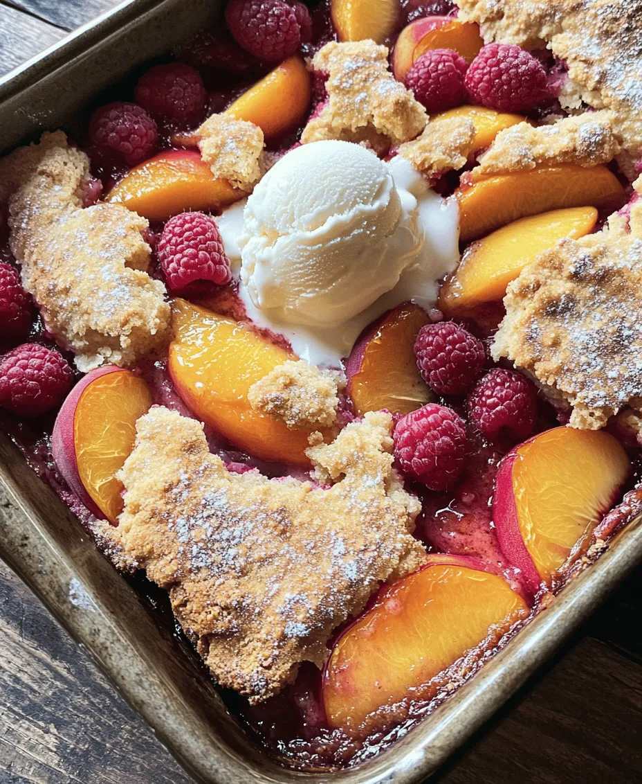 Welcome to the delightful world of cobblers, where the fusion of sweet and tart creates a dessert that tantalizes the taste buds. This Easy Peach and Raspberry Cobbler recipe is the epitome of comfort food, combining the luscious flavors of ripe peaches and vibrant raspberries. Whether you're hosting a summer barbecue or simply want to indulge your sweet tooth, this cobbler is the perfect choice. Its simplicity makes it accessible for novice bakers while still impressing seasoned chefs with its rich flavors and delightful textures.