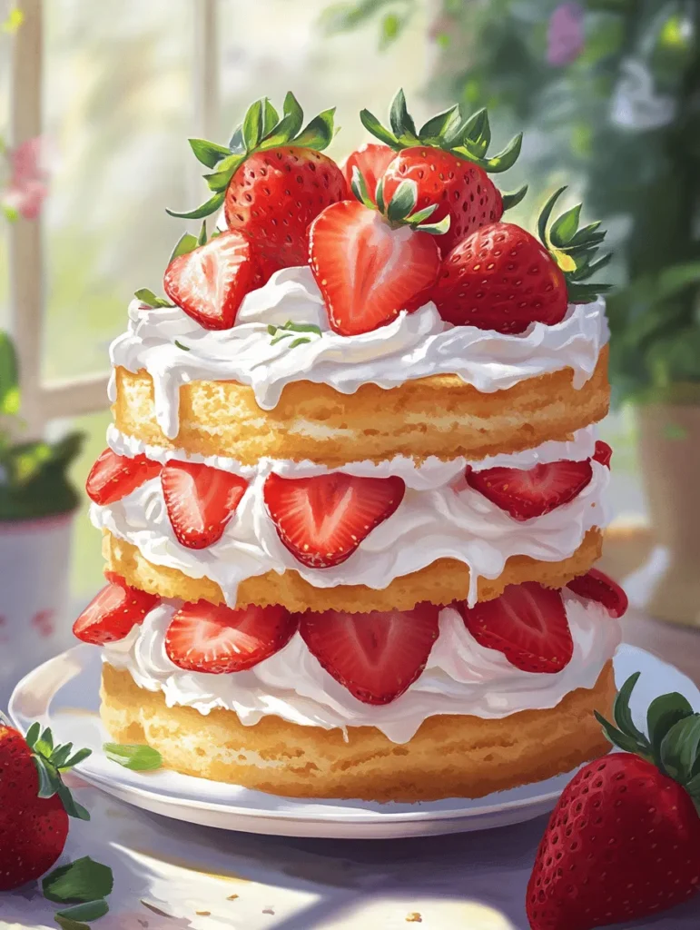 Strawberry Shortcake Layer Cake is a timeless dessert that embodies the spirit of summer and the joy of gatherings. This delightful treat combines the lightness of fluffy cake layers with the sweetness of fresh strawberries and the indulgence of whipped cream, making it a favorite for both celebrations and casual get-togethers. As the season for strawberries approaches, the importance of using fresh, ripe berries cannot be overstated. Their vibrant flavor elevates the cake, transforming a simple dessert into a sensational centerpiece that not only satisfies the palate but also pleases the eye.