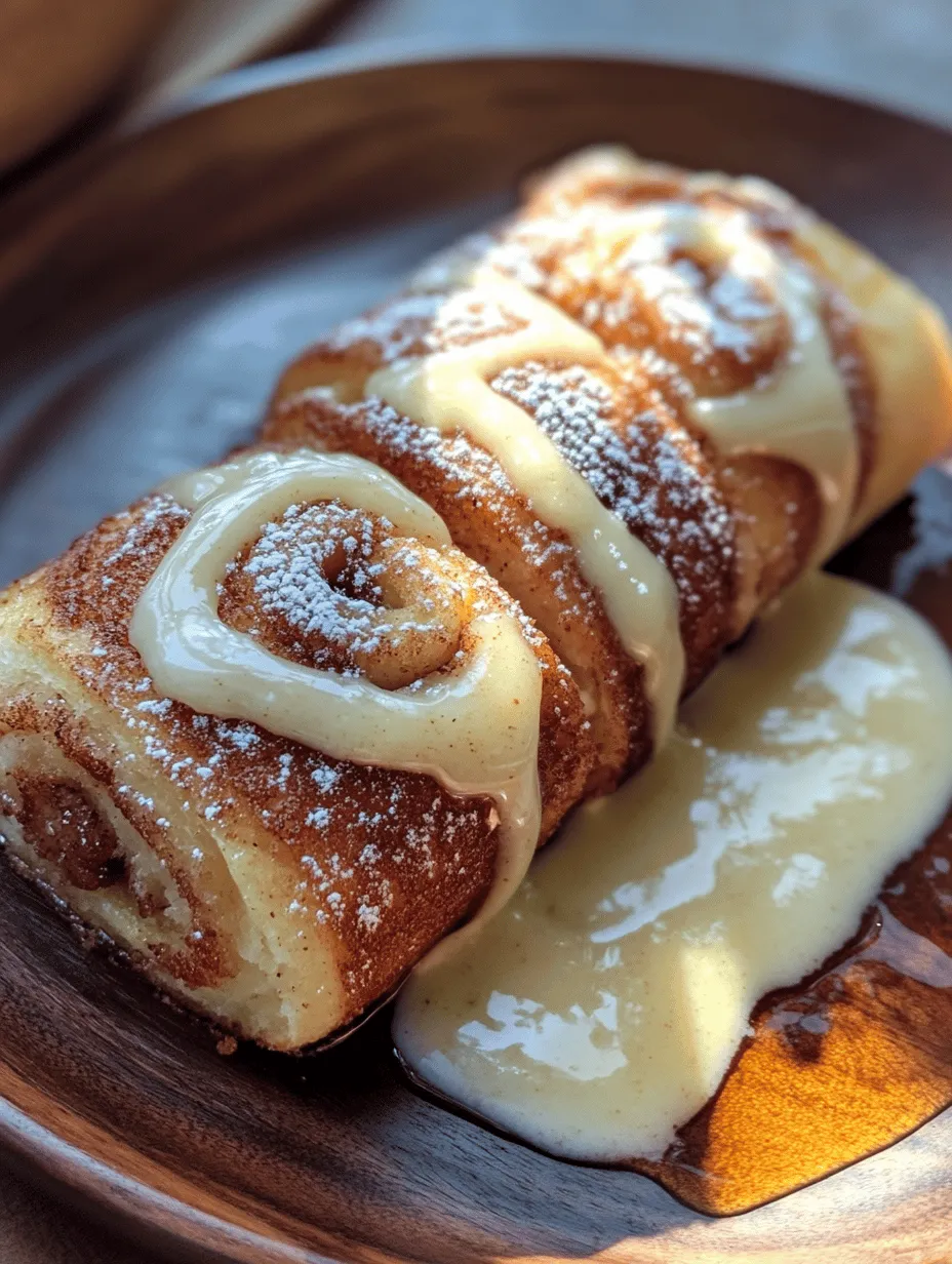 Cinnamon Roll French Toast Roll Ups are not just another recipe; they are an experience. This dish is perfect for lazy Sunday mornings, family gatherings, or even special occasions like birthdays and holidays. The beauty of these roll-ups lies in their versatility; they can be served with classic toppings such as maple syrup or fresh fruit, or you can get creative with flavored syrups and whipped cream. What’s more, they can be prepared in advance, making them an ideal choice for hosting brunch.