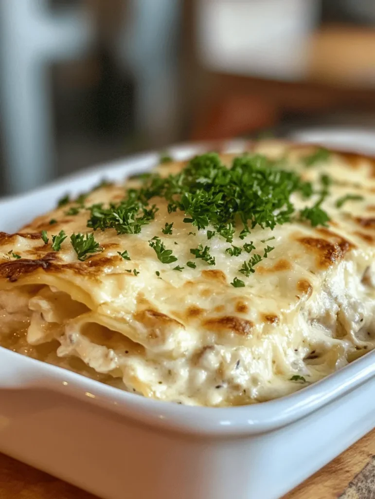 To craft the perfect Creamy Chicken Alfredo Lasagna, it’s essential to understand the role of each ingredient. This knowledge will not only help you appreciate the flavors of the dish but also empower you to make substitutions if necessary. Let’s delve into the key components of this delectable recipe.