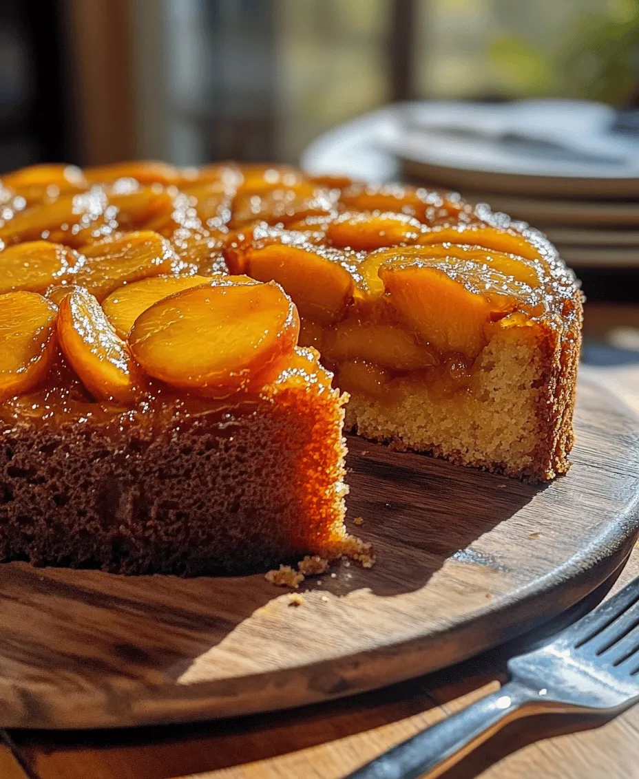 When it comes to desserts that evoke comfort and nostalgia, few can compete with the classic upside-down cake. With its caramelized fruit topping and rich, moist texture, it has been a beloved favorite in households for generations. Today, we invite you to elevate this timeless treat with our Bourbon Peach Upside Down Cake. This delightful dessert combines the sweetness of ripe, juicy peaches with the rich, smoky notes of bourbon, creating a sophisticated yet approachable dessert that's perfect for any occasion.