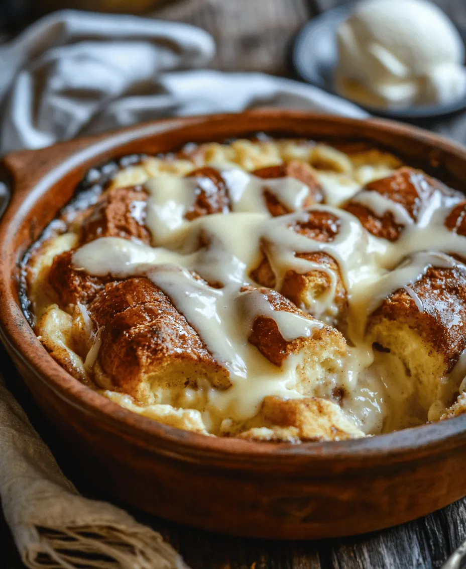 Bread pudding has long been cherished as a comforting dessert, a delightful way to use up stale bread while creating something warm and satisfying. Its appeal lies not only in its rich, custard-like texture but also in its versatility; bread pudding can be customized to suit any palate with various ingredients. Today, we are taking a beloved classic and giving it an exciting twist by incorporating the sweet, spiced goodness of cinnamon rolls.