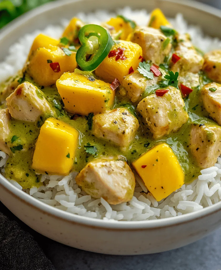 If you're searching for a dish that captures the essence of tropical bliss, look no further than Chicken in Coconut Mango Verde Sauce. This delightful recipe brings together vibrant flavors and nourishing ingredients, making it a perfect addition to your culinary repertoire. The combination of succulent chicken, creamy coconut milk, and the sweetness of ripe mangoes creates a harmony of tastes that transport you straight to a sun-soaked beach.