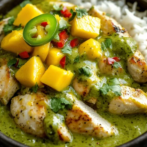 If you're searching for a dish that captures the essence of tropical bliss, look no further than Chicken in Coconut Mango Verde Sauce. This delightful recipe brings together vibrant flavors and nourishing ingredients, making it a perfect addition to your culinary repertoire. The combination of succulent chicken, creamy coconut milk, and the sweetness of ripe mangoes creates a harmony of tastes that transport you straight to a sun-soaked beach.