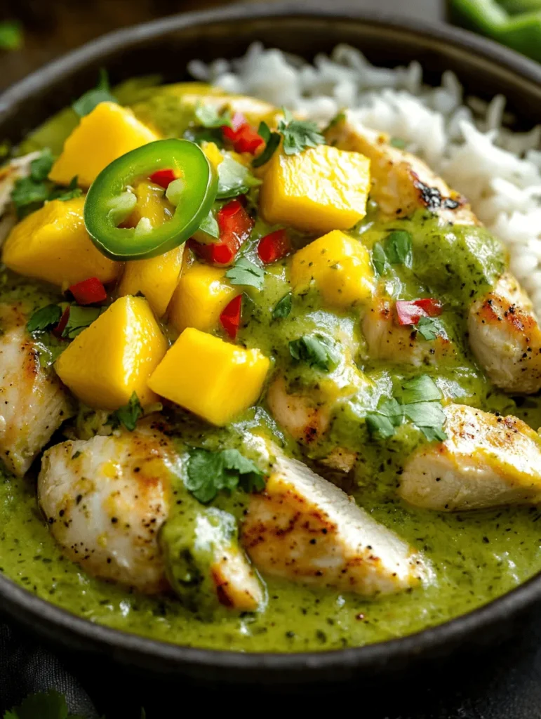 If you're searching for a dish that captures the essence of tropical bliss, look no further than Chicken in Coconut Mango Verde Sauce. This delightful recipe brings together vibrant flavors and nourishing ingredients, making it a perfect addition to your culinary repertoire. The combination of succulent chicken, creamy coconut milk, and the sweetness of ripe mangoes creates a harmony of tastes that transport you straight to a sun-soaked beach.