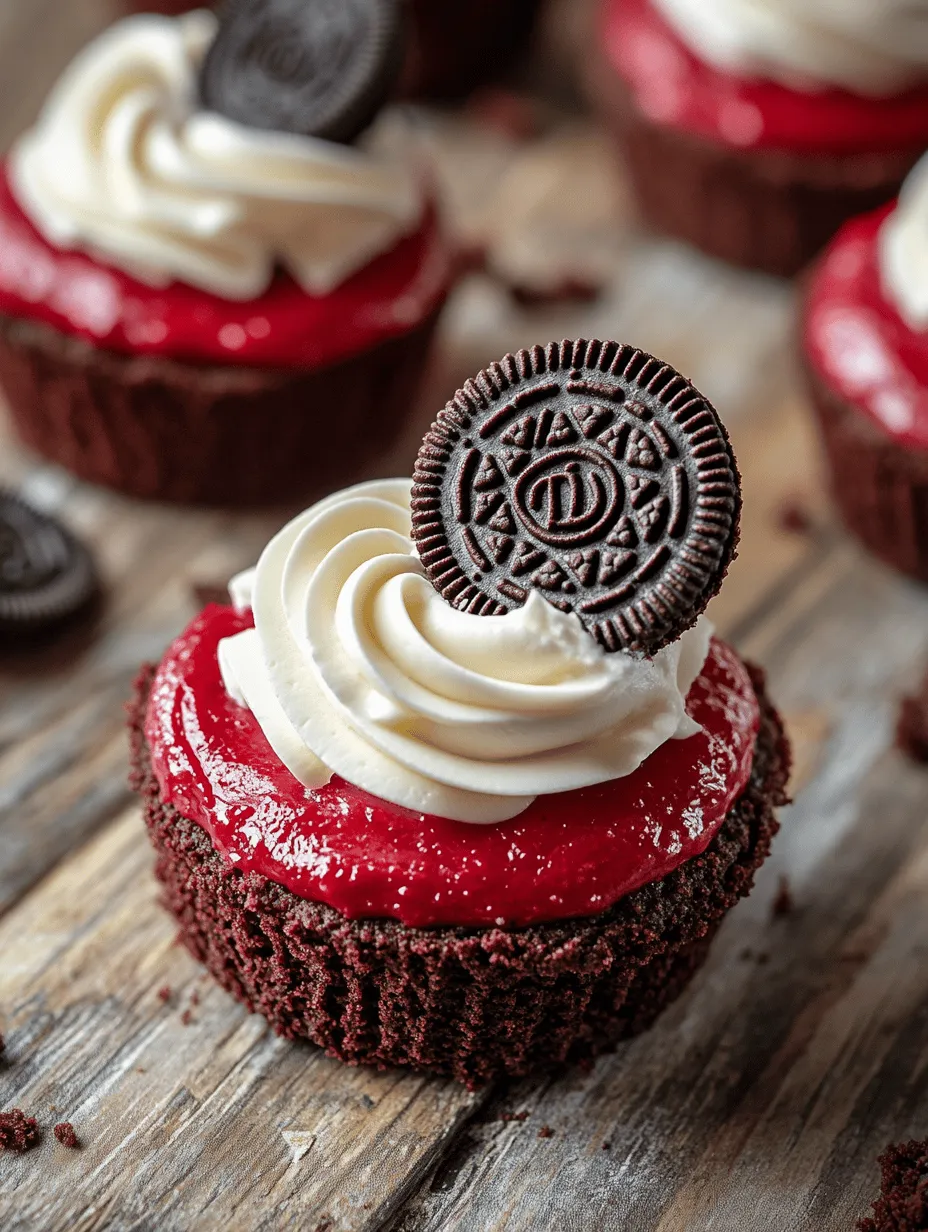 Exploring the components of Mini Red Velvet Oreo Cheesecakes reveals the thoughtful balance of flavors and textures that make them so special. Each ingredient plays a crucial role in achieving the desired taste and presentation, ensuring that every bite is a delightful experience.