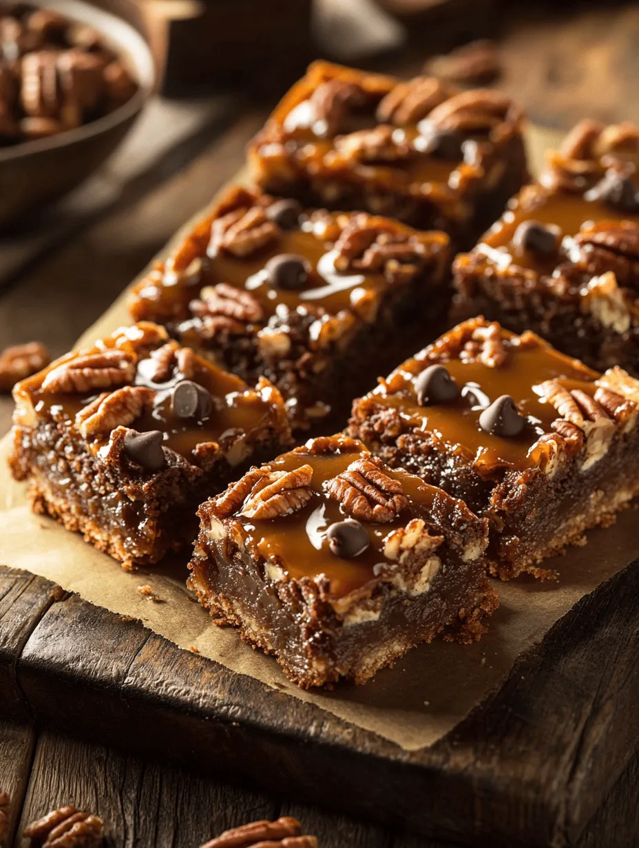 If you have a sweet tooth and a penchant for indulgent treats, the Decadent Turtle Bars are a must-try. These delightful dessert bars beautifully encapsulate the essence of turtles, that classic candy confection adored by many. Named after their resemblance to the shell of a turtle, these bars combine rich chocolate, luscious caramel, and crunchy nuts, creating a dessert that is as visually enticing as it is delicious.