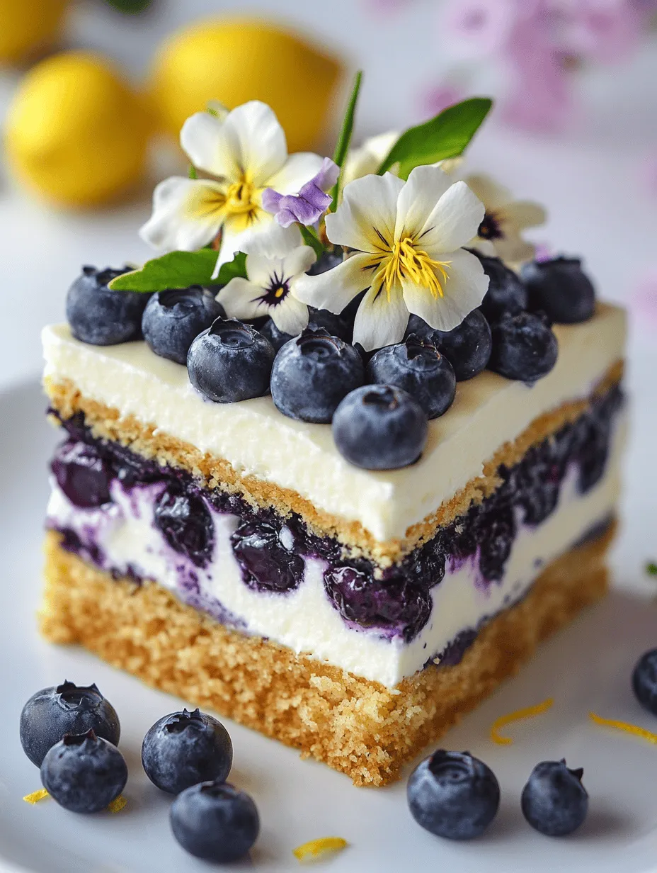 Lemon and blueberry desserts hold a special place in the hearts of many dessert lovers. The combination of tart and sweet is not only refreshing but also invigorating, often evoking memories of sunny days and delightful picnics. Whether it's a luscious lemon blueberry tart, a fluffy blueberry lemon mousse, or a classic loaf, these flavors have permeated the dessert world, captivating taste buds across generations. Among these delightful options stands the Lemon Dazzling Blueberry Dream Cake—a no-bake dessert that promises to be a hit for any occasion.