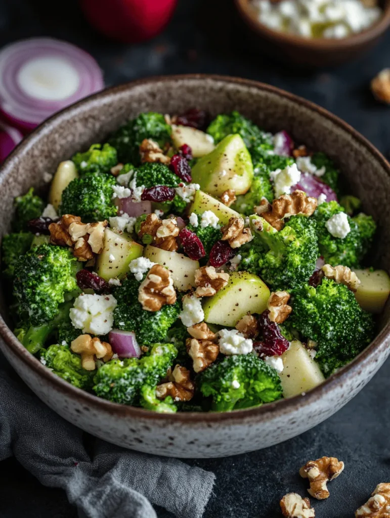 In the world of salads, few combinations are as delightful as the refreshing blend of Honey Crisp apples and broccoli. This Honey Crisp Apple and Broccoli Salad is a culinary masterpiece that marries the crisp sweetness of apples with the earthy, savory notes of broccoli, creating a dish that is both visually appealing and nutritionally robust. The vibrant colors of this salad not only invite the eyes but also signal the health benefits packed within. Ideal for a light lunch, as a side dish at dinner, or a standout contribution to any potluck, this recipe is a celebration of seasonal produce that offers both satisfaction and ease of preparation.