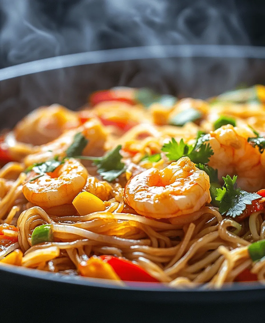 Spicy Garlic Shrimp Noodles are a delightful culinary fusion that combines vibrant flavors, satisfying textures, and an enticing aroma that beckons from the kitchen. This dish is not only a feast for the senses but also an incredibly easy recipe to whip up, making it a favorite for both novice and experienced cooks alike. The marriage of plump shrimp, tender rice noodles, and a medley of fresh vegetables, all enveloped in a spicy garlic sauce, promises a taste explosion that will leave you craving more.